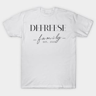 Defreese Family EST. 2020, Surname, Defreese T-Shirt